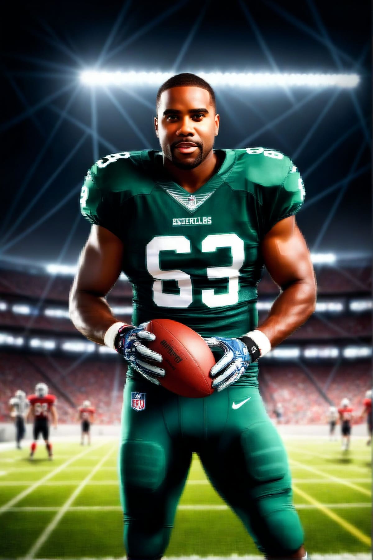 AI-generated professional football player headshot